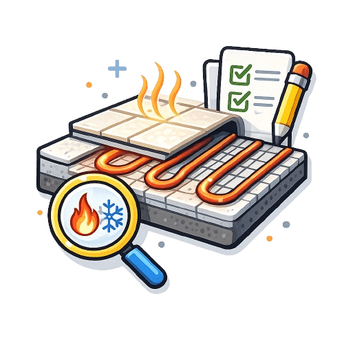 Fußbodenheizung icon